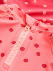 Burgundy Red Cherry Short Sleeved Sunsafe Swim Set (3mths-10yrs) - Image 4 of 4