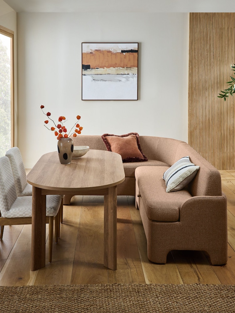 Dry Handle Boucle Rust Ebony Banquette - Image 1 of 14