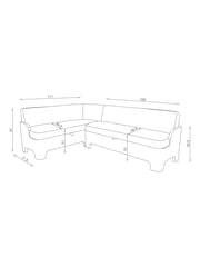 Dry Handle Boucle Rust Ebony Banquette - Image 4 of 14