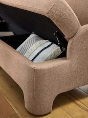 Dry Handle Boucle Rust Ebony Banquette - Image 5 of 14