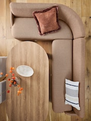 Dry Handle Boucle Rust Ebony Banquette - Image 7 of 14