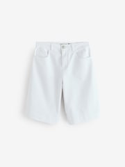 Baukjen Winfrey Stretch White Denim Shorts - Image 5 of 5