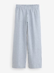 Baukjen Blue Doretta 100% Linen Trousers - Image 1 of 1