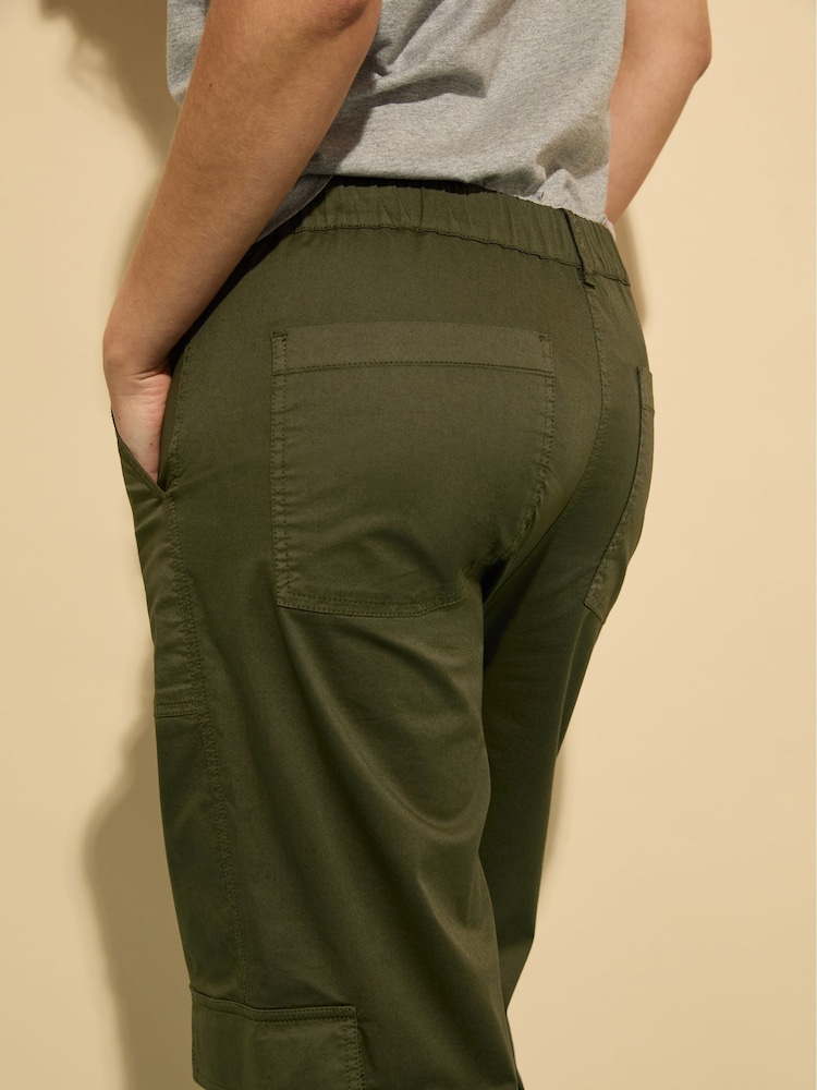Baukjen Green Zenya Wide Leg Cargo Trousers - Image 4 of 4