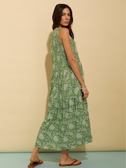 Baukjen Green Annmarie Sleeveless Printed Dress - Image 3 of 4