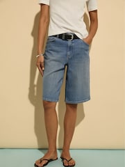 Baukjen Blue Britney Stretch Denim Shorts - Image 2 of 4