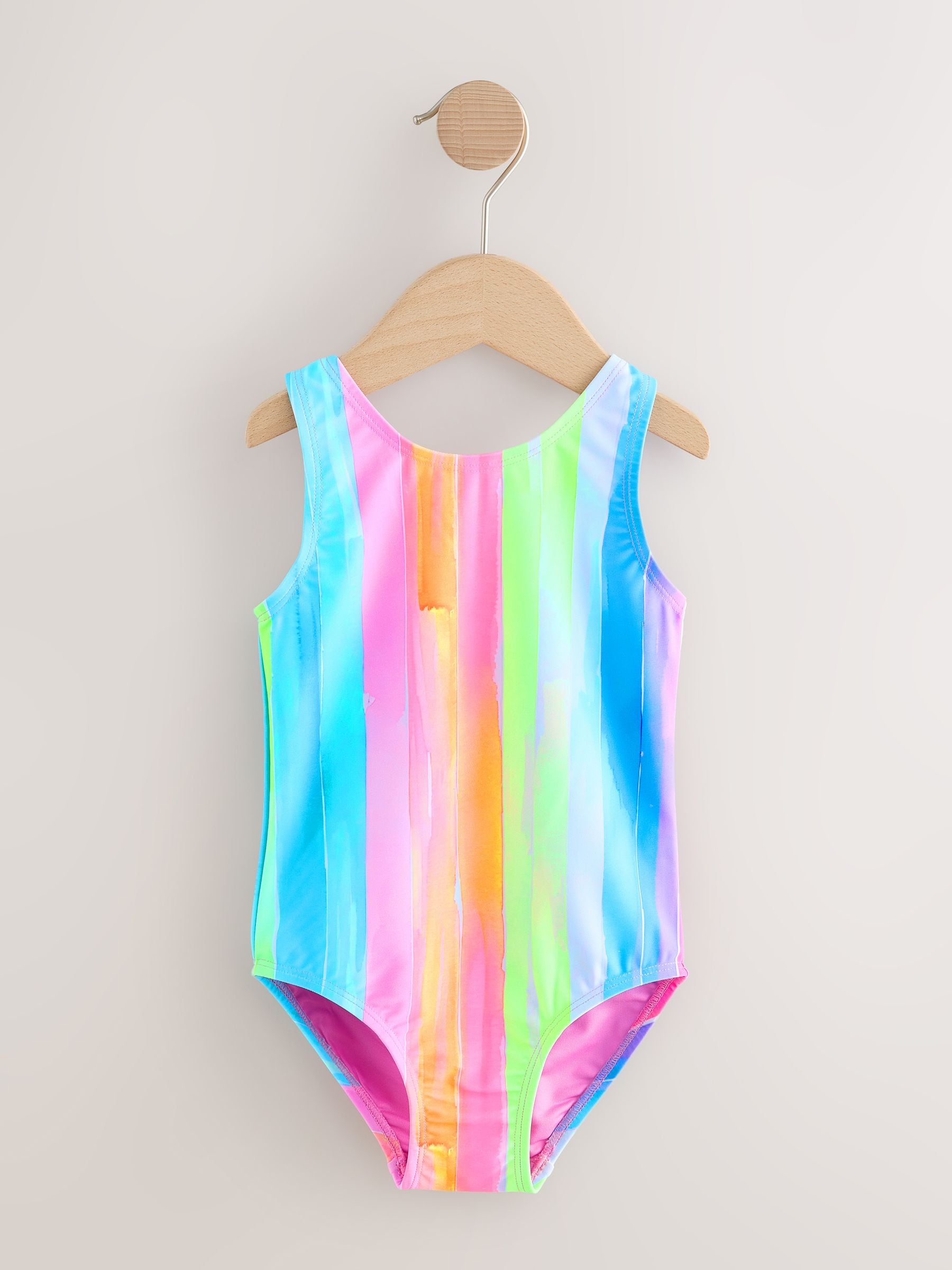 Buy Rainbow Stripe Swimsuit (3mths-10yrs) from Next Romania