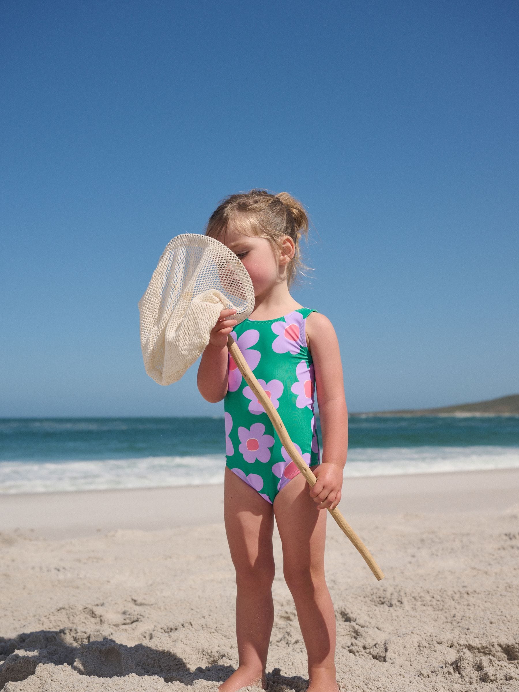 Buy Green Stampy Floral Swimsuit (3mths-10yrs) from Next France