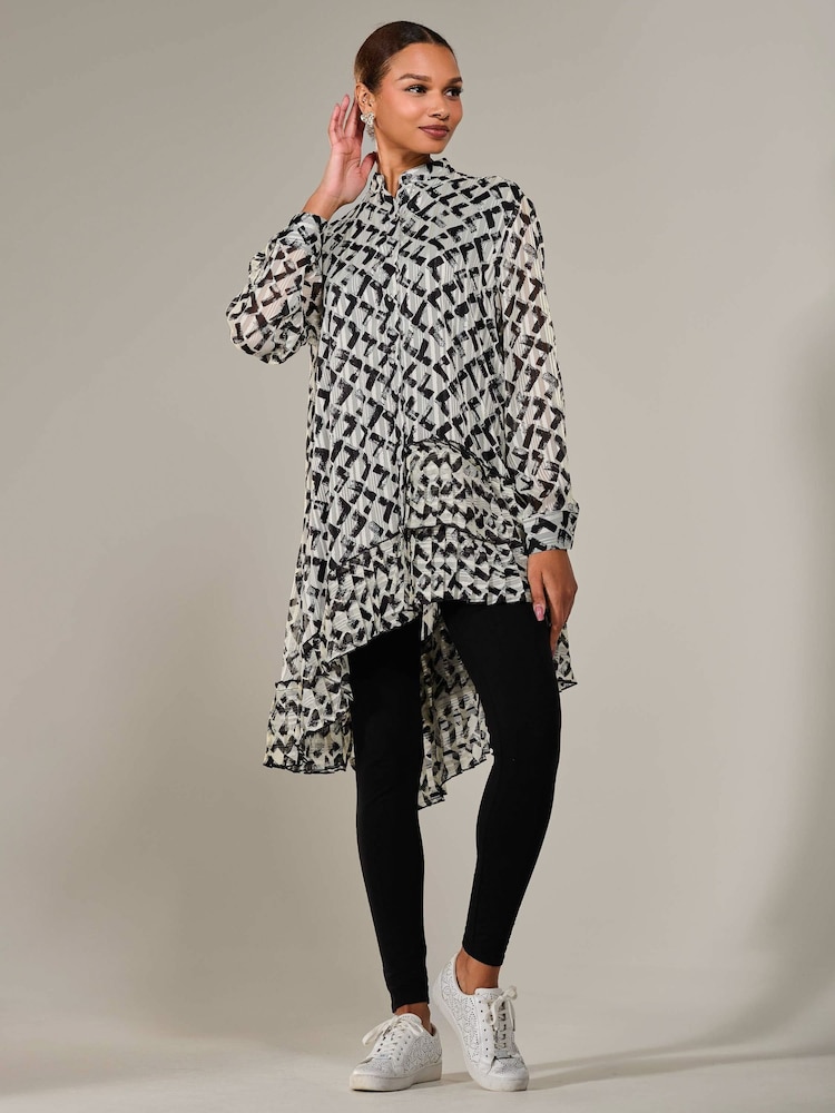 Negro - Jolie Moi Dipped Hem Shirt Midi Dress - Imagen 5 de 5 Negro - Jolie Moi Dipped Hem Shirt Midi Dress - Imagen 5 de 5