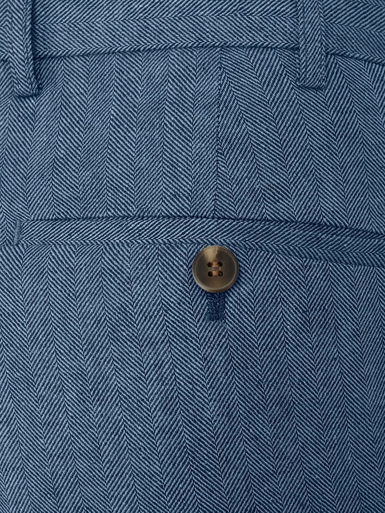 Skopes Blue Tailored Fit Calvados Blend Suit Trousers - Image 4 of 4