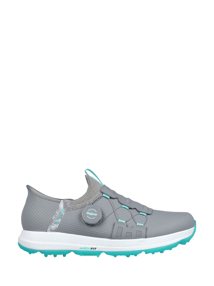 Skechers Grey GO GOLF Elite 5 Slip In Golf Shoes - Image 1 of 3