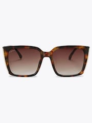 Carvela Brown Square Frame Sunglasses - Image 1 of 4