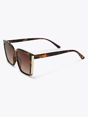 Carvela Brown Square Frame Sunglasses - Image 2 of 4