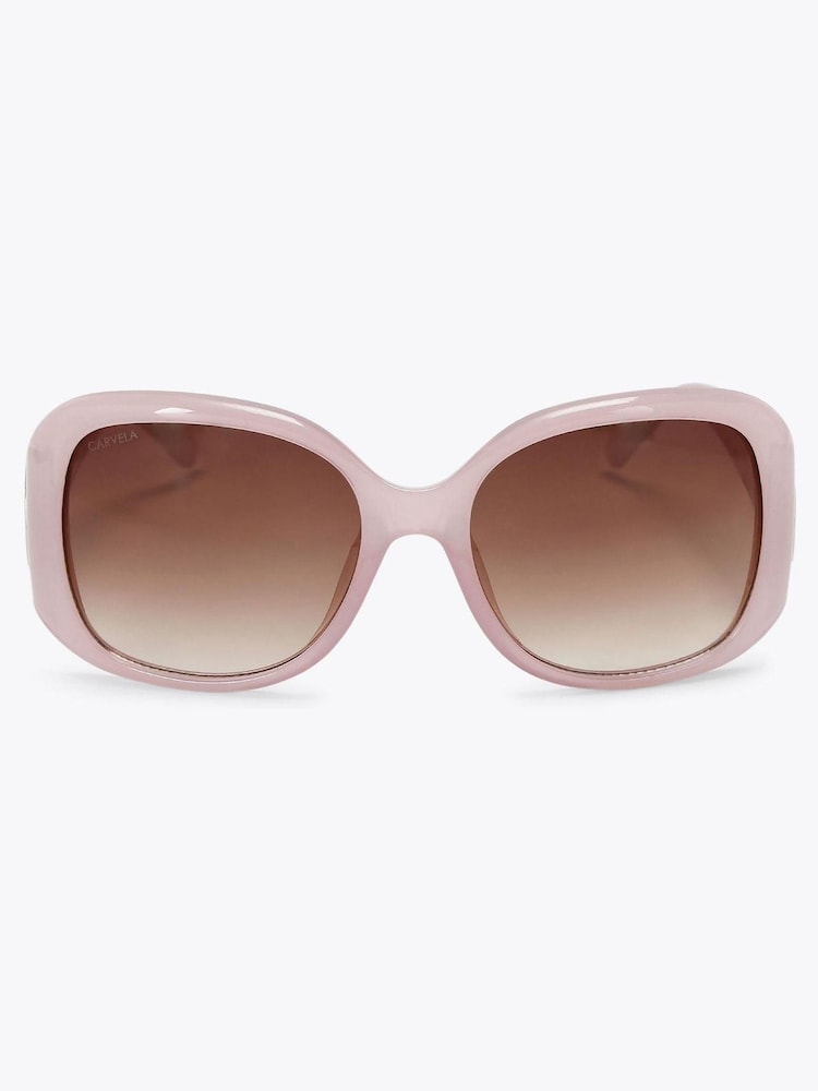Carvela Oversized Pink C Sunglasses - Image 1 of 3