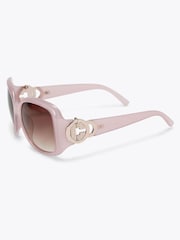 Carvela Oversized Pink C Sunglasses - Image 2 of 3