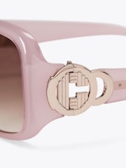 Carvela Oversized Pink C Sunglasses - Image 3 of 3