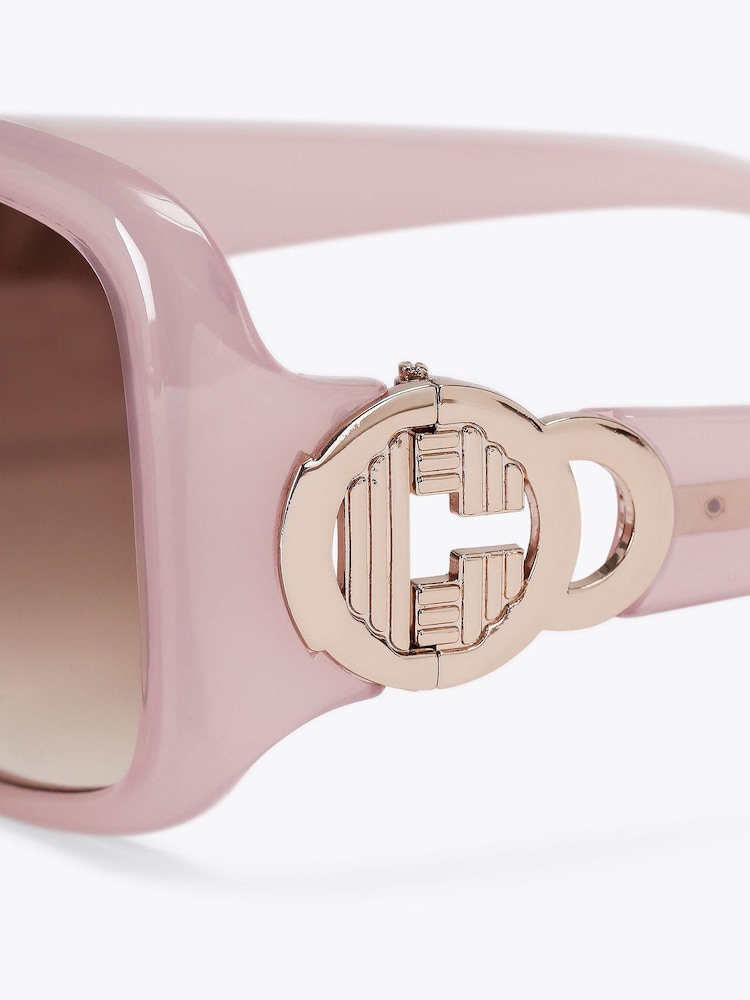 Carvela Pink Oversized C Sunglasses - Image 4 of 4 Carvela Pink Oversized C Sunglasses - Image 4 of 4