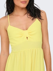 JDY Yellow Sleeveless Layered Jersey Maxi Dress - Image 4 of 6