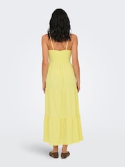 JDY Yellow Sleeveless Layered Jersey Maxi Dress - Image 5 of 6