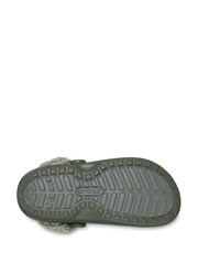 Crocs Green Classic Fleece Lined Sandals - Image 3 of 7