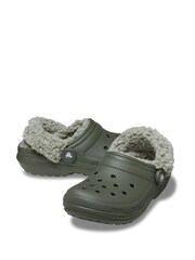Crocs Green Classic Fleece Lined Sandals - Image 5 of 7