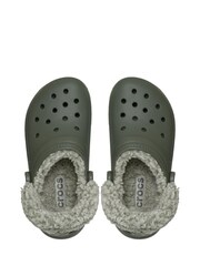 Crocs Green Classic Fleece Lined Sandals - Image 7 of 7