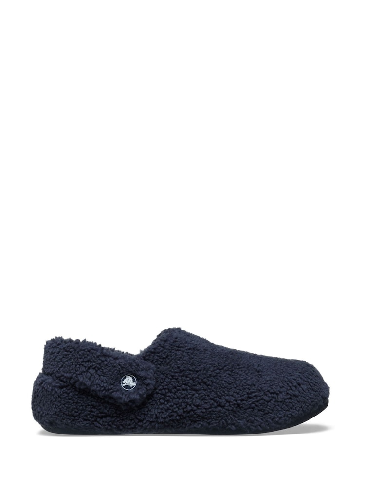 Crocs Blue Classic Cozzzy Fleece Slippers - Image 1 of 7 Crocs Blue Classic Cozzzy Fleece Slippers - Image 1 of 7