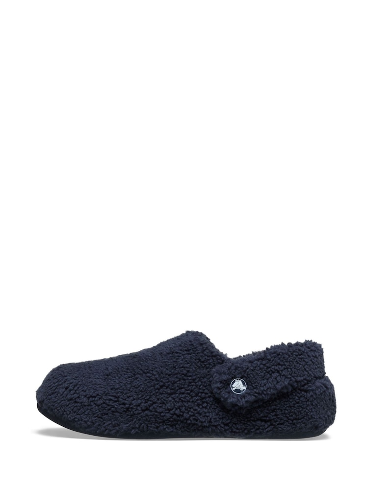 Crocs Blue Classic Cozzzy Fleece Slippers - Image 2 of 7 Crocs Blue Classic Cozzzy Fleece Slippers - Image 2 of 7