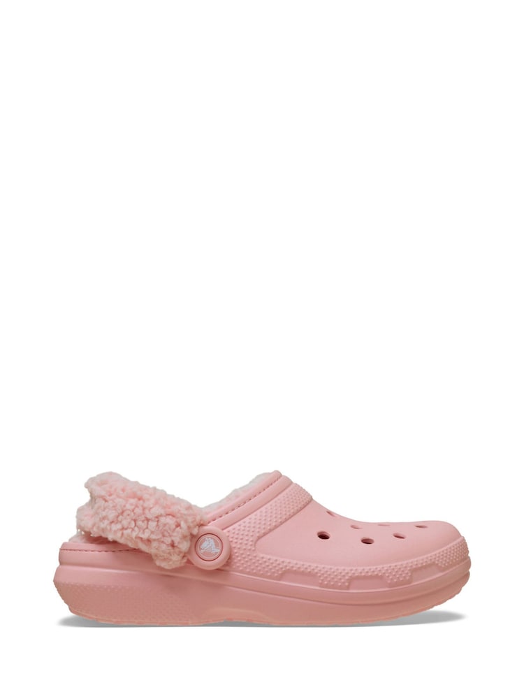 Crocs Pink Classic Fleece Lined Sandals - Image 1 of 7