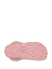 Crocs Pink Classic Fleece Lined Sandals - Image 3 of 7