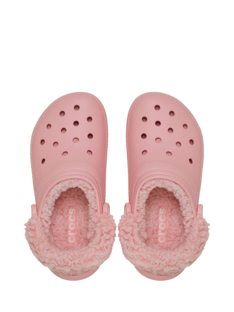 Crocs Pink Classic Fleece Lined Sandals - Image 7 of 7