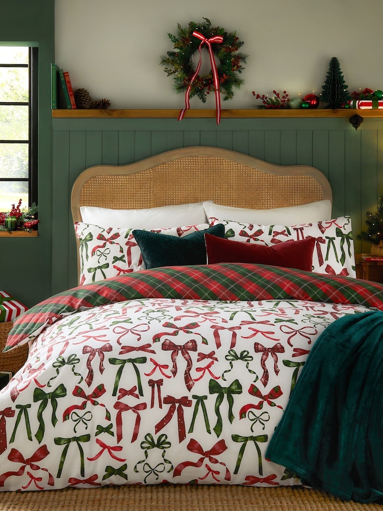 Furn Berry Pine Nathalie Bows Duvet Set - Image 1 of 4