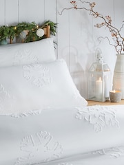 Duvet Day White Snow Crystal Tufted Duvet Set - Image 2 of 3