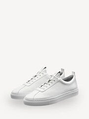 Grenson White Leather Trainers - Image 2 of 4