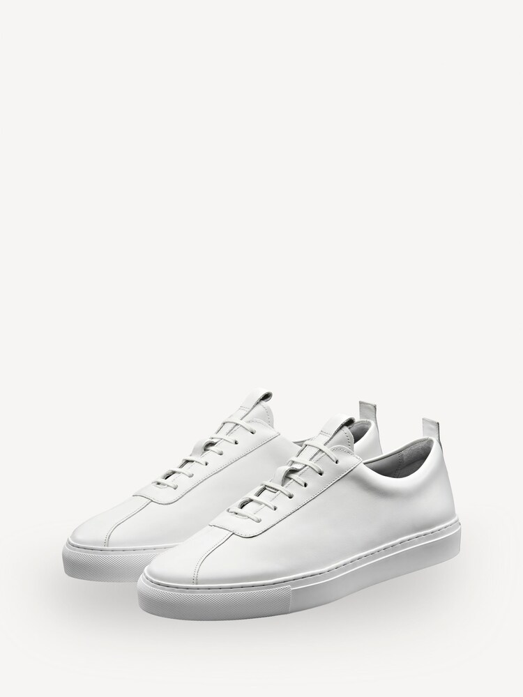 Grenson White Leather Trainers - Image 2 of 4