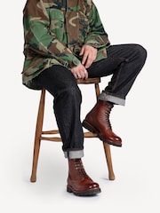 Grenson Brown Bill Leather Derby Boots - Image 5 of 5