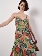 Apricot Blue Tropical Festival Cami Dress - Image 2 of 5