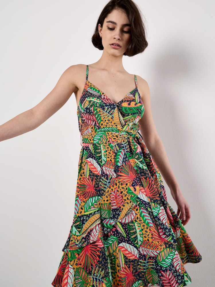 Apricot Blue Tropical Festival Cami Dress - Image 2 of 5