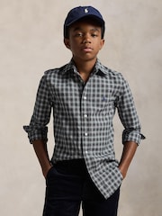 Polo Ralph Lauren Blue Boys Check Shirt - Image 1 of 5