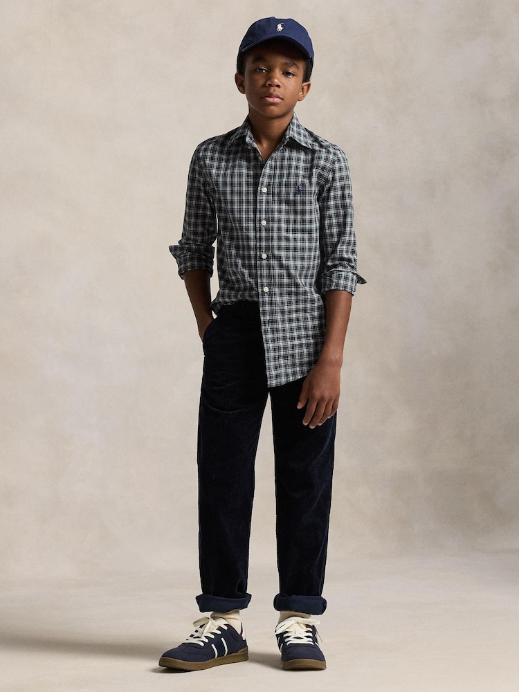 Polo Ralph Lauren Blue Boys Check Shirt - Image 2 of 5