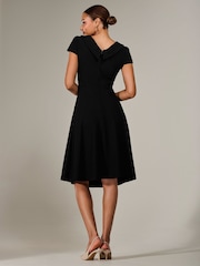 Jolie Moi Roll Collar Cap Sleeve Midi Dress - Изображение 2 из 6