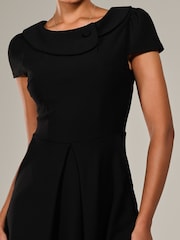 Jolie Moi Roll Collar Cap Sleeve Midi Dress - Изображение 3 из 6