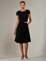 Jolie Moi Roll Collar Cap Sleeve Midi Dress - Изображение 5 из 6