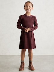 Reiss Berry Zadie Embellished Collar Knitted Dress - Image 2 of 4