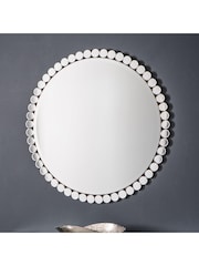 Gallery Home Silver Linsmere Round Mirror - Image 3 of 5