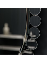 Gallery Home Silver Linsmere Round Mirror - Image 4 of 5