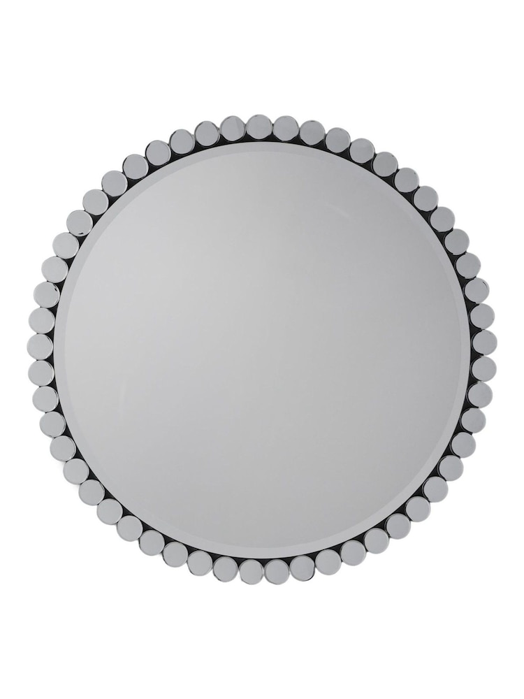 Gallery Home Silver Linsmere Round Mirror - Image 5 of 5
