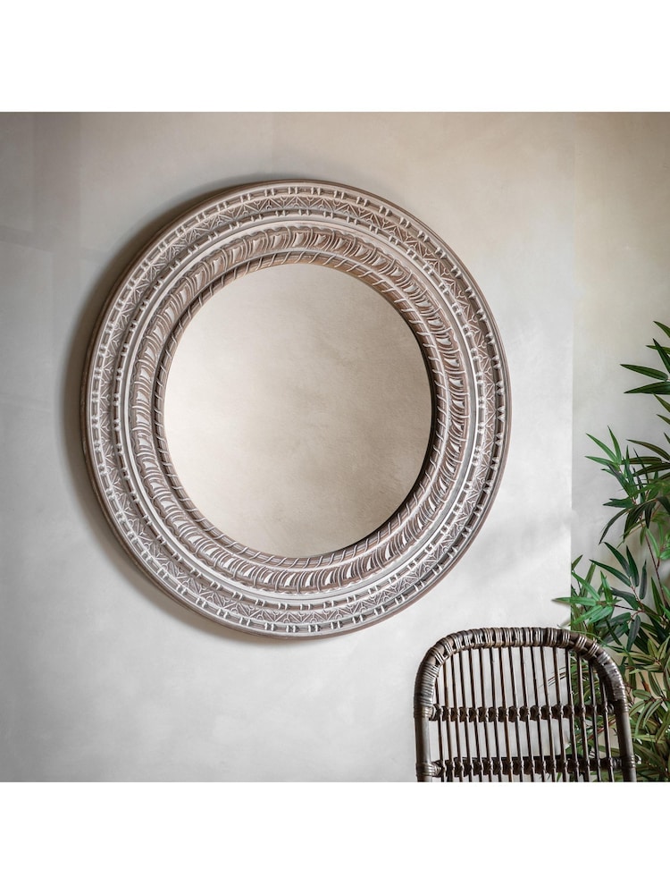 Gallery Home Natural Korvin Mirror - Image 1 of 3