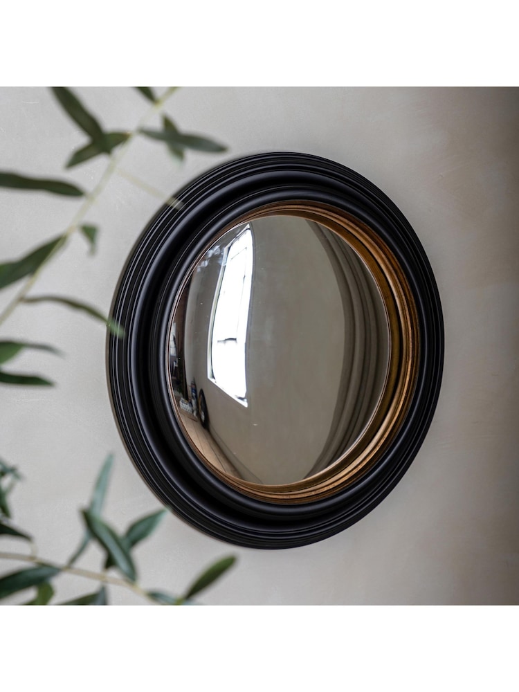Gallery Home Black Rockfell Convex Mirror - Image 2 of 6