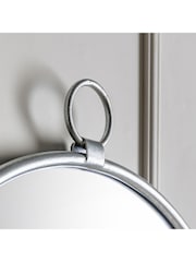 Gallery Home Silver Baystone Round Mirror - Image 3 of 4